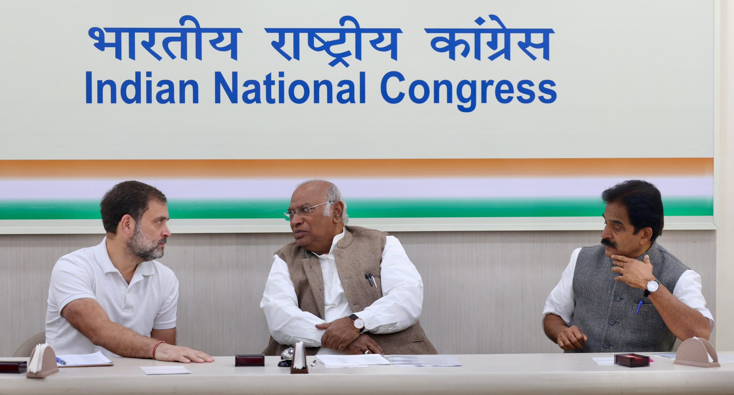 Congress Discusses 2024 Lok Sabha Poll Preparedness In Gujarat Mallikarjun Kharge says will move ahead with positive agenda