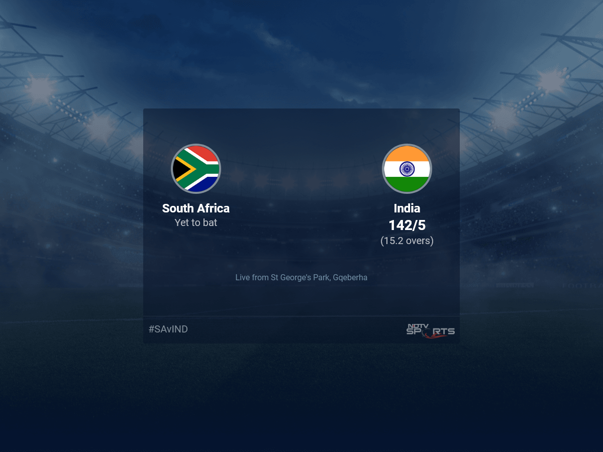 South Africa vs India live score over 2nd T20I T20 11 15 updates