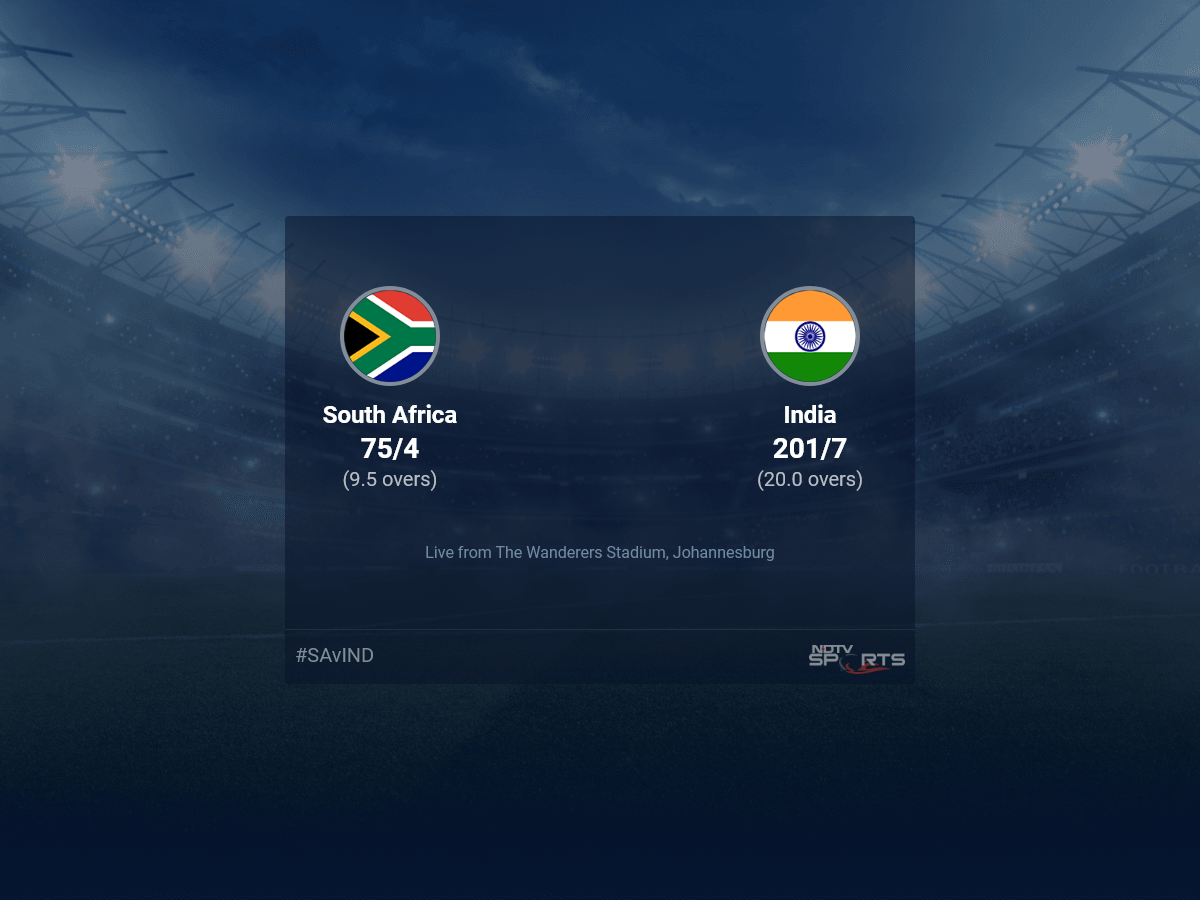 South Africa vs India live score over 3rd T20I T20 6 10 updates