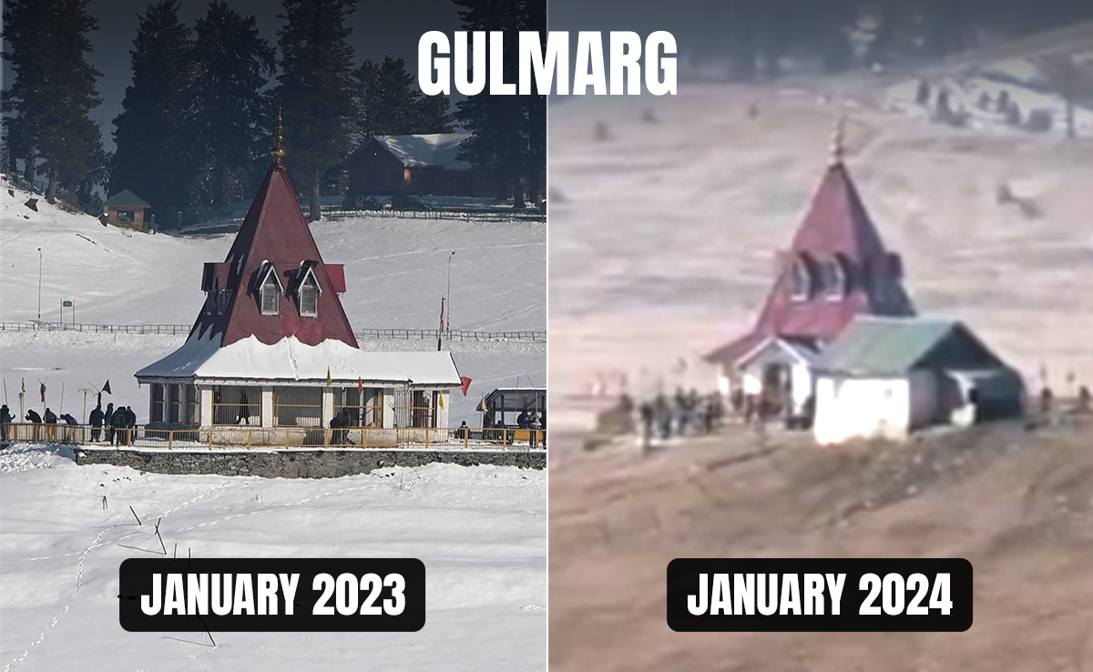 No Snow In Gulmarg This Year? Video Shows Dry Ground In Kashmir Town