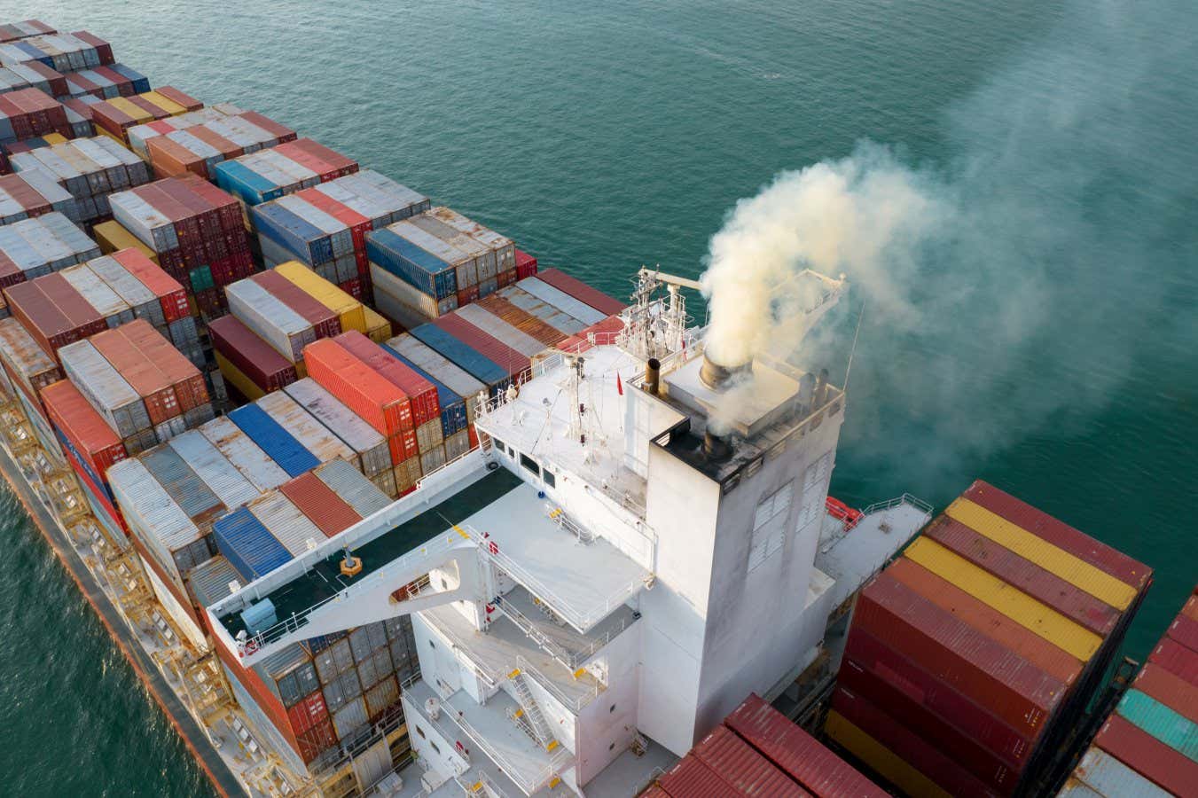 A container ship just tested a system to capture its own CO2 emissions