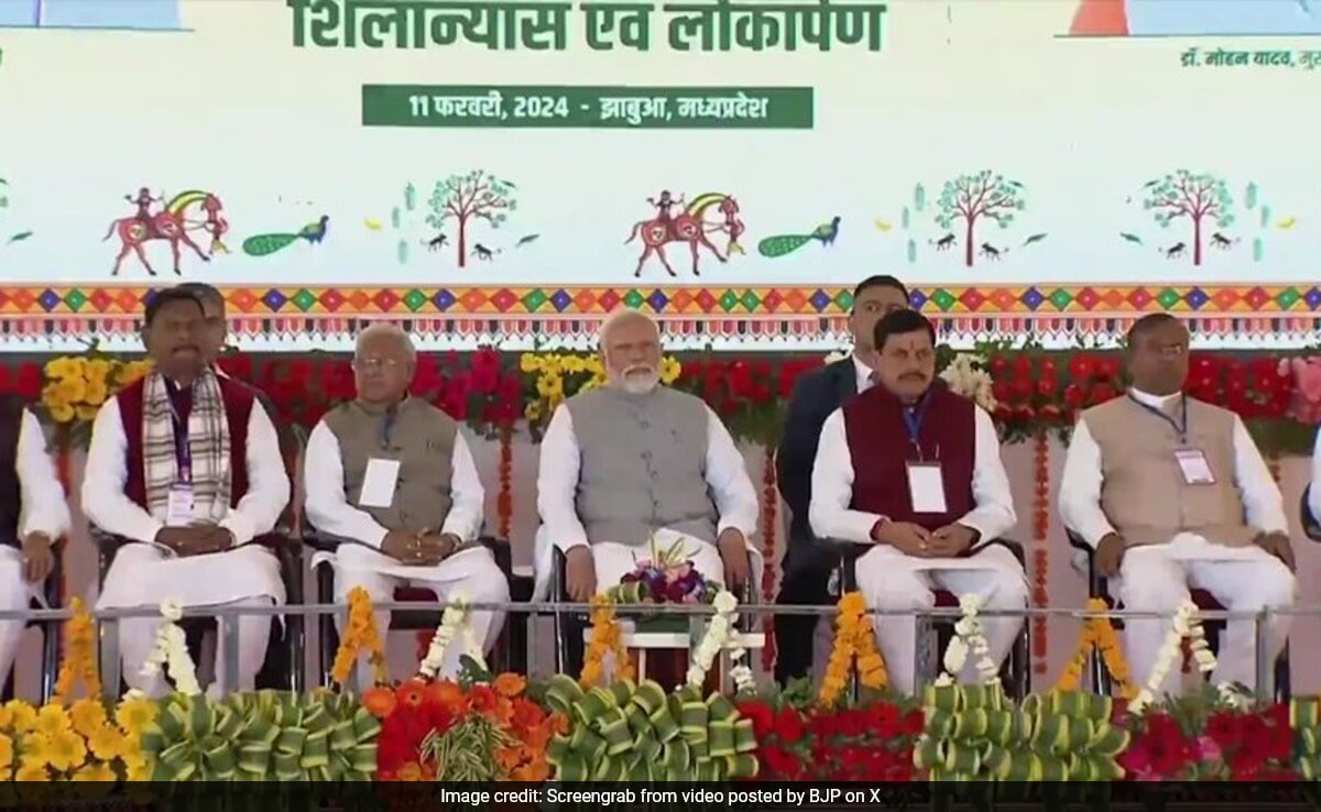 PM Narendra Modi Launches Rs 7,550 Crore Development Projects In Madhya Pradesh’s Jhabua