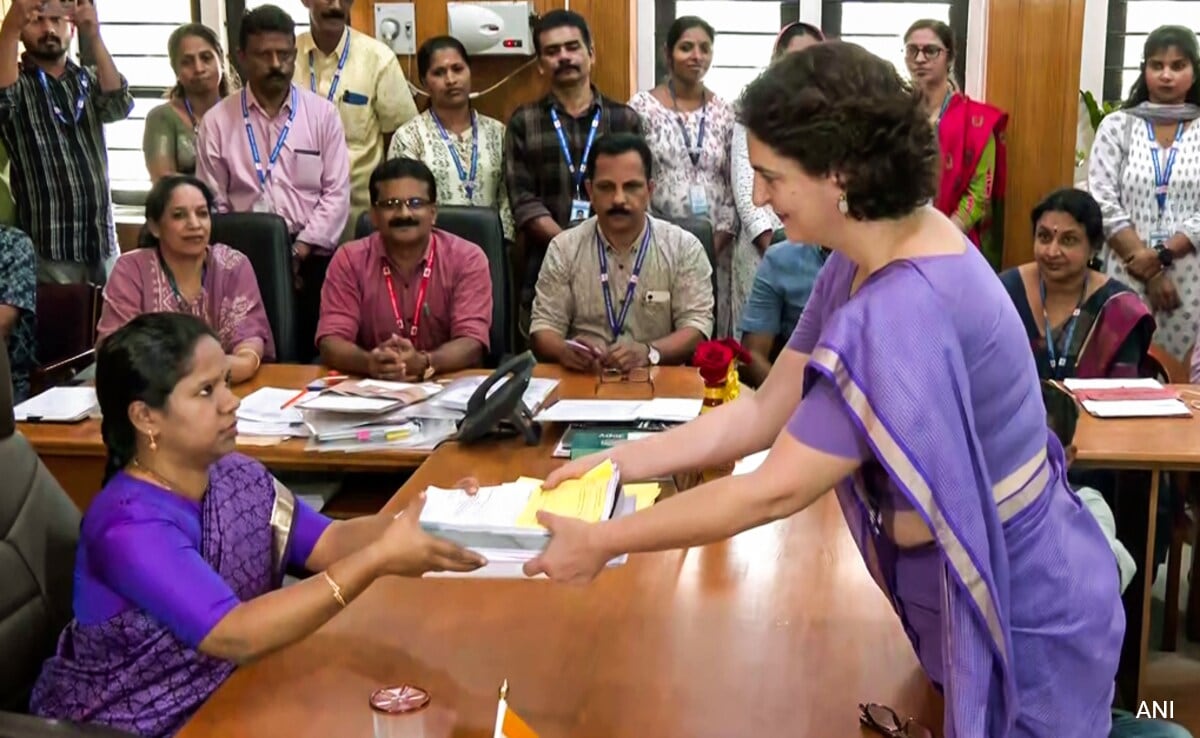 Priyanka Gandhi Files Nomination For Wayanad, Marks Poll Debut With Roadshow