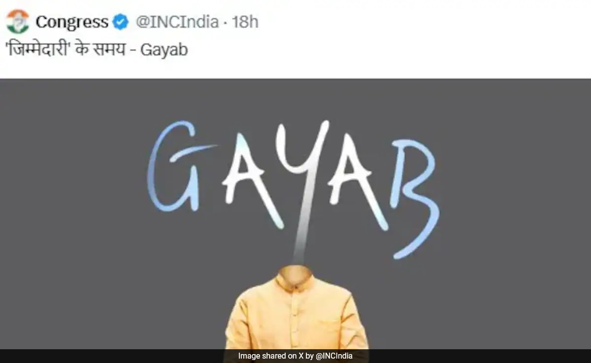 Furious BJP Shoots Down Congress’ “PM Gayab” Jibe