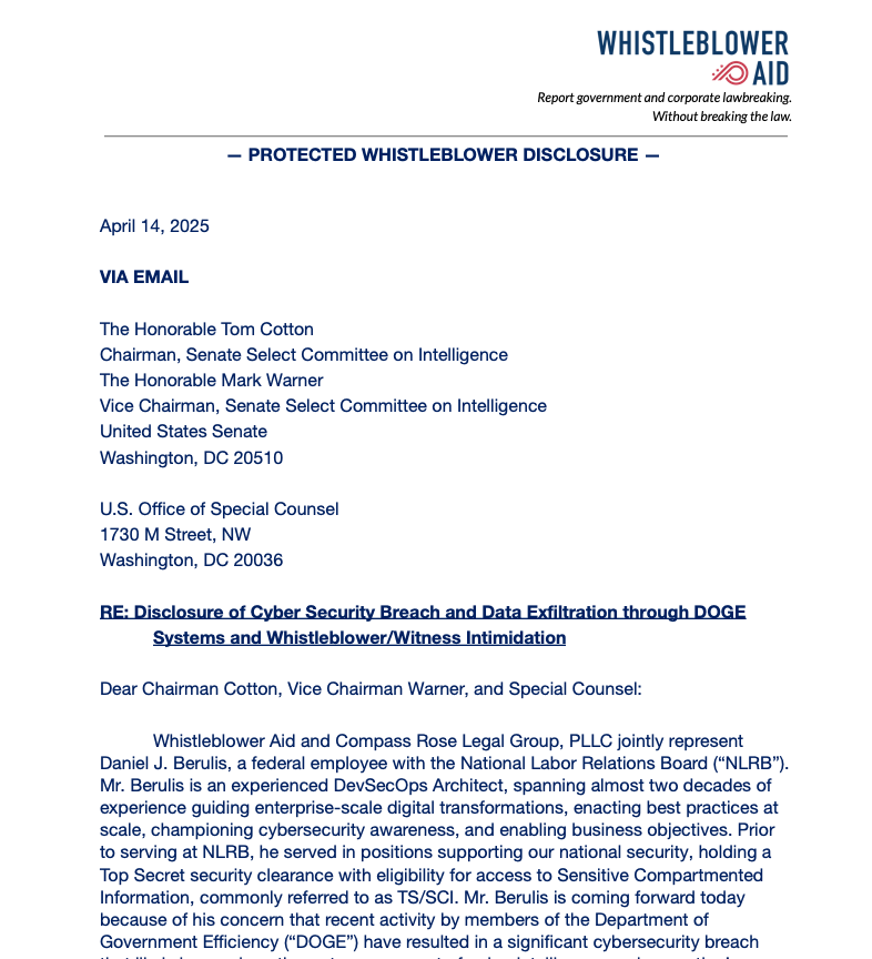 DOGE Siphoned NLRB Case Data – Krebs on Security