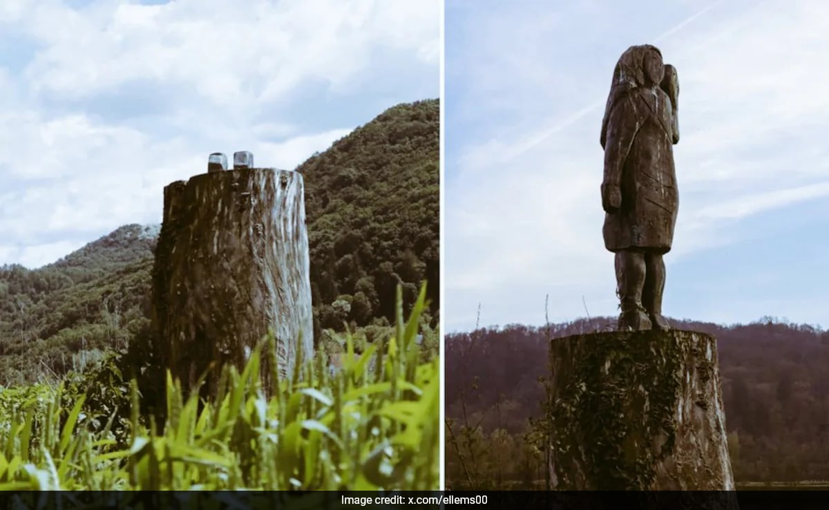 Melania Trump’s Statue Sawed Off At Ankles, Stolen In Her Hometown Slovenia